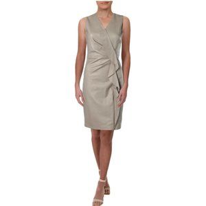 Elie Tahari Marsala Lambskin Leather Dress 0 NWT